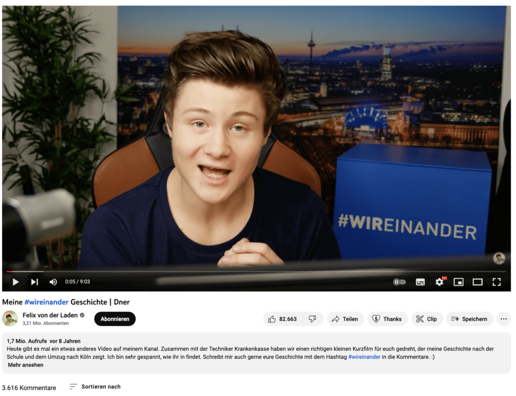 Felix von der Laden Youtube - Instagram Marketing