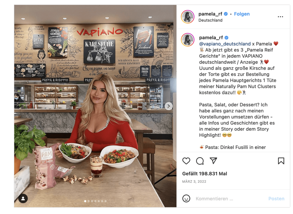 Instagram Marketing Pamela Reif